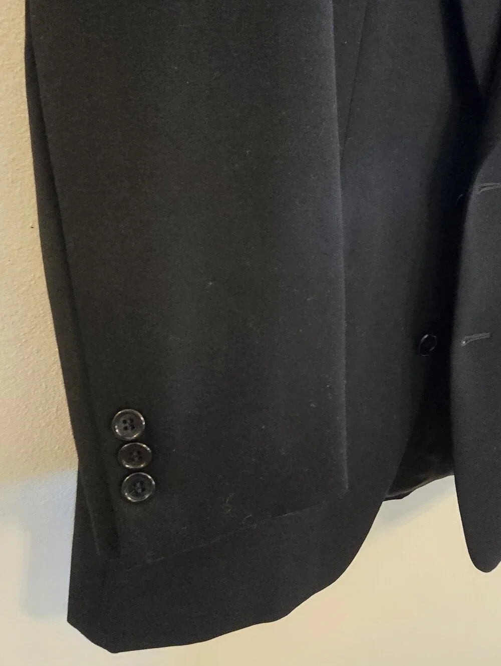 Brandini Le Collezioni Tailored for Robinson's Pure Wool Black Blazer 38R